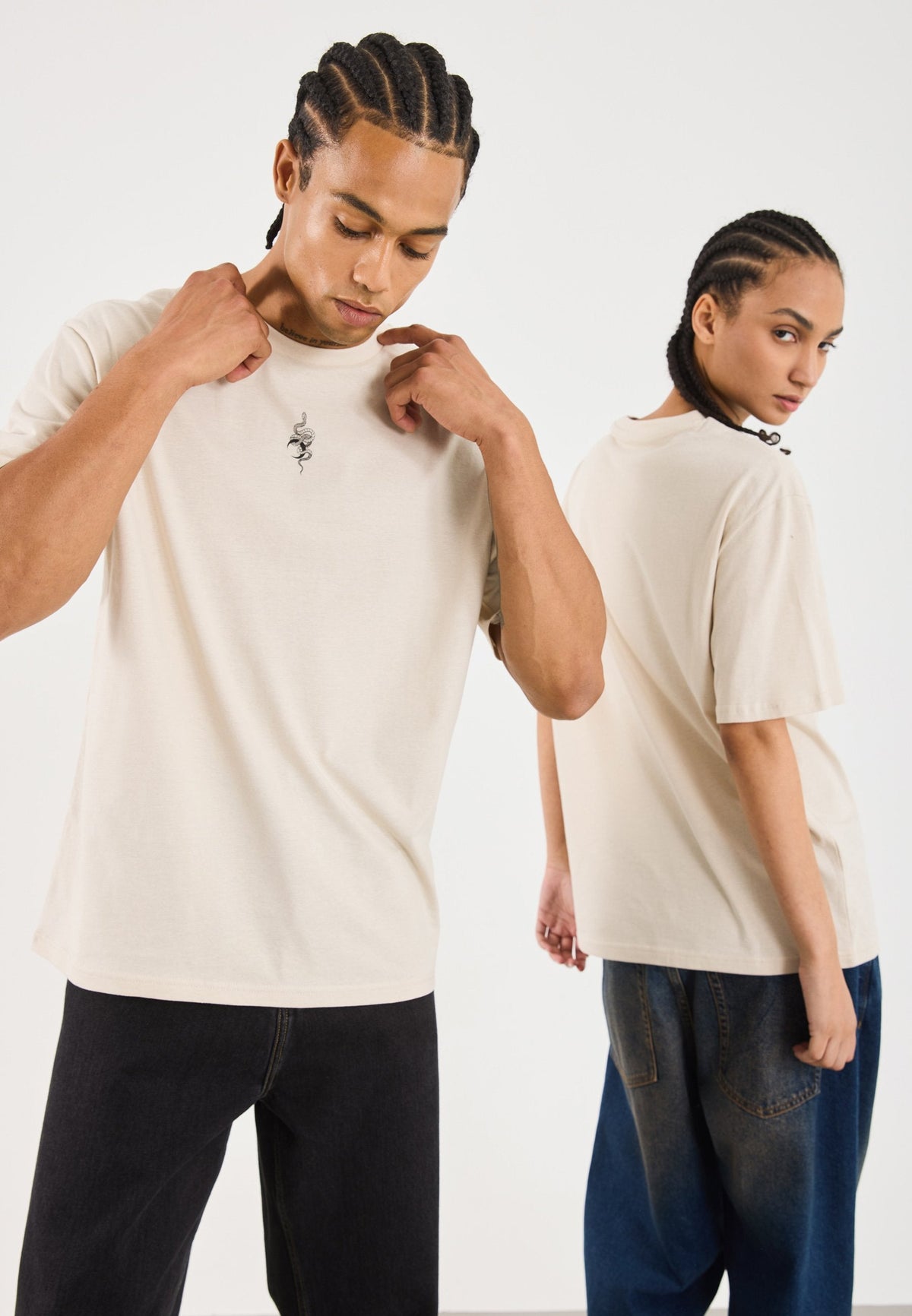YOURTURN UNISEX 5 PACK - Print T-shirt - Chocolate Brown/moonbeam/bright White/true Black