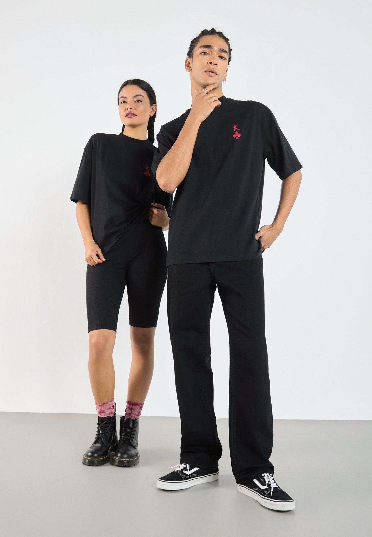 YOURTURN UNISEX - Print T-shirt - True Black