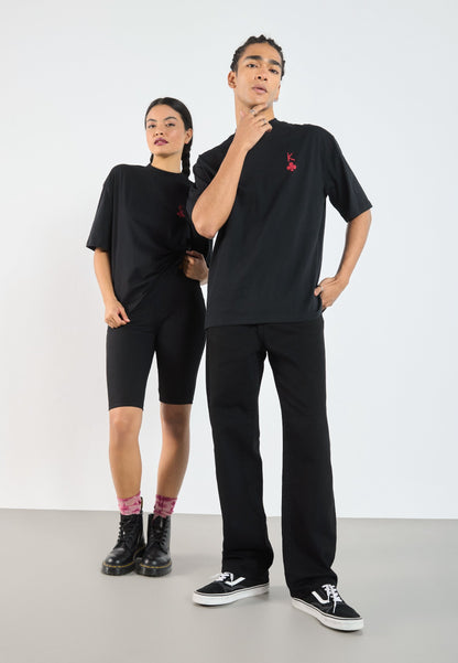 YOURTURN UNISEX - Print T-shirt - True Black