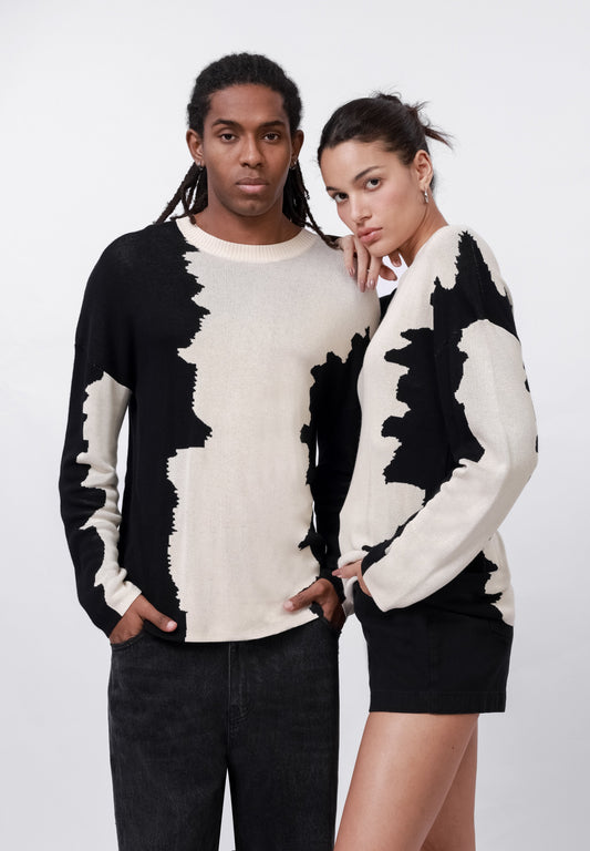 YOURTURN UNISEX - Jumper - Beige/black