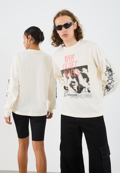 YOURTURN UNISEX - Long Sleeved Top - White