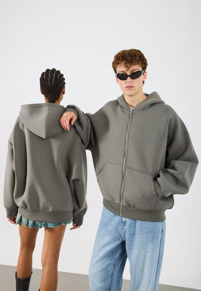 YOURTURN SCUBA ZIP UNISEX - Zip-up Sweatshirt - Castor Gray