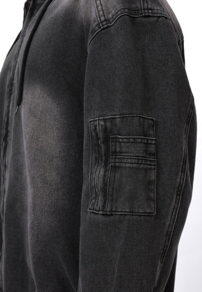 YOURTURN UNISEX - Denim Jacket - Black