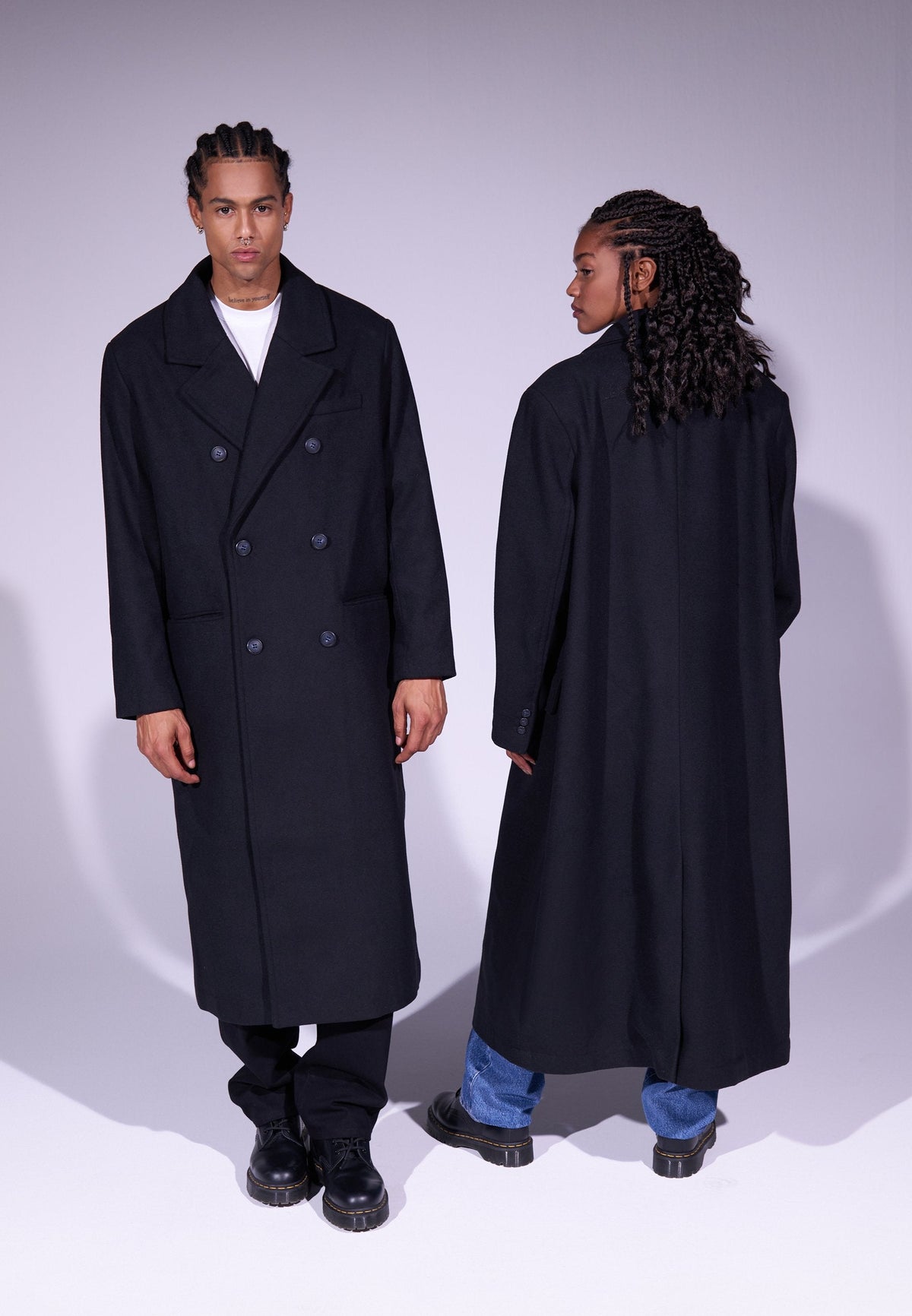 YOURTURN UNISEX - Classic Coat - Black