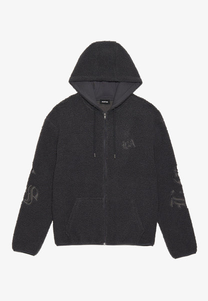 YOURTURN TEDDY JACKET UNISEX - Fleece Jacket - Forged Iron