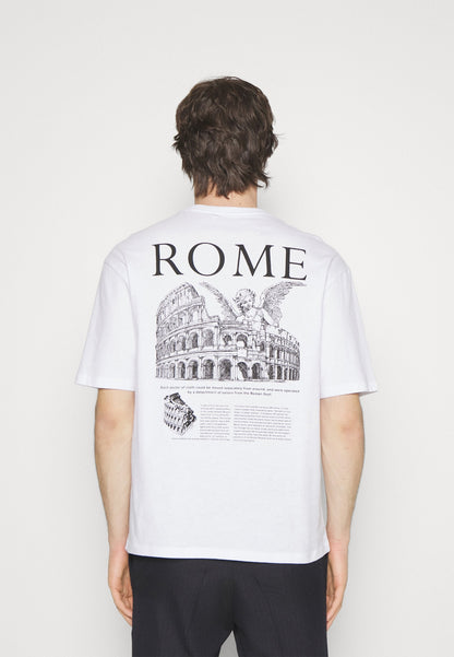 YOURTURN Unisex - Print T-Shirt -White