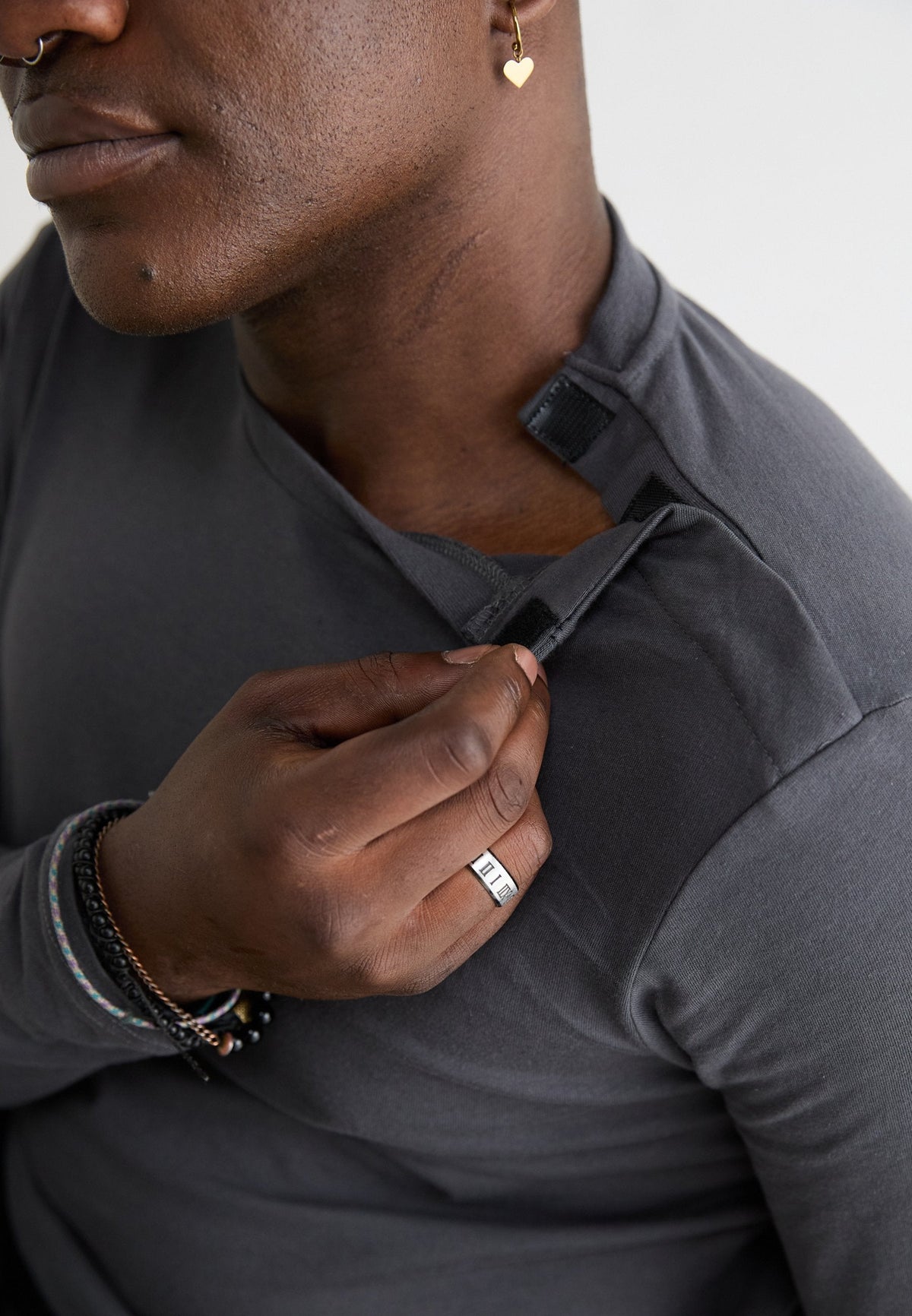YOURTURN 2 PACK - Long Sleeved Top - True Black/forged Iron