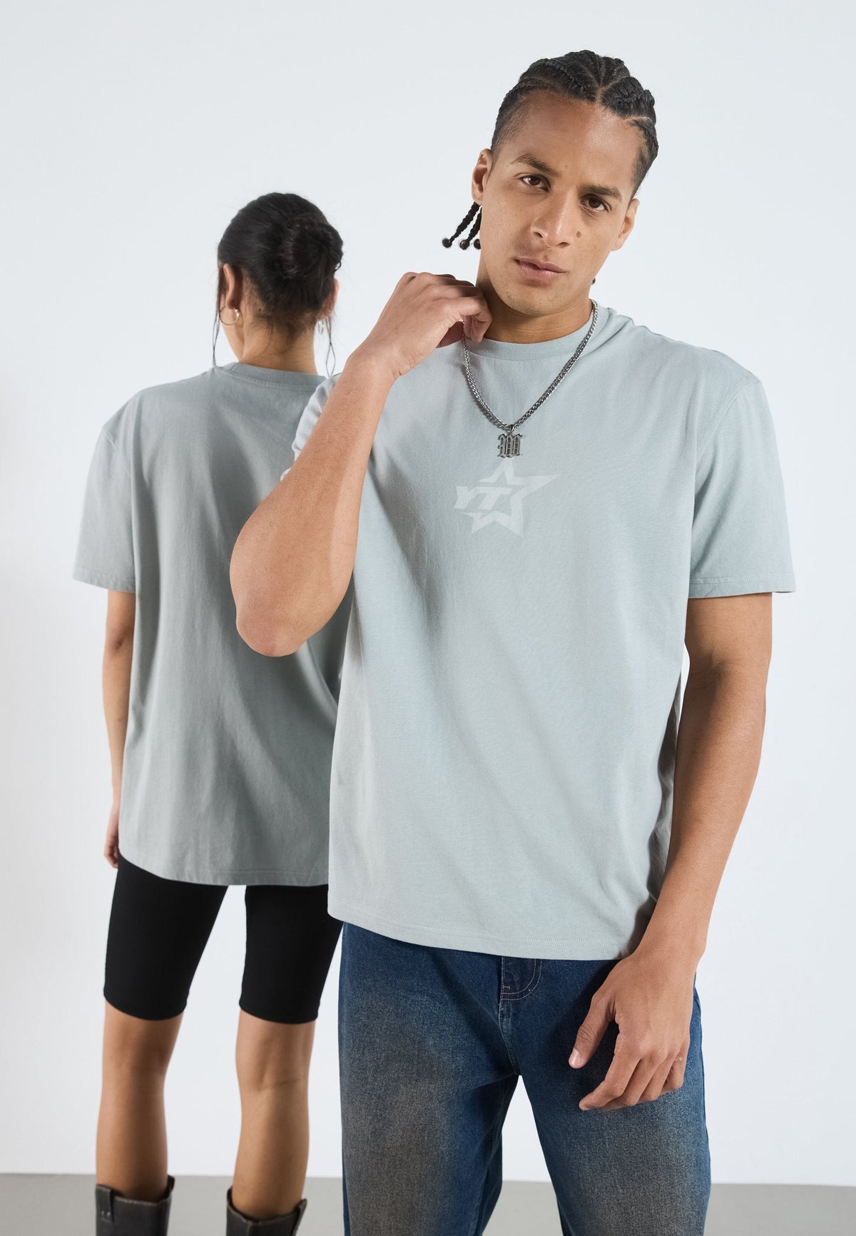 YOURTURN UNISEX - Print T-shirt - Ultimate Gray