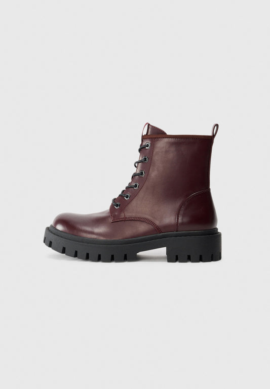 YOURTURN UNISEX - Lace-up Ankle Boots - Burgandy
