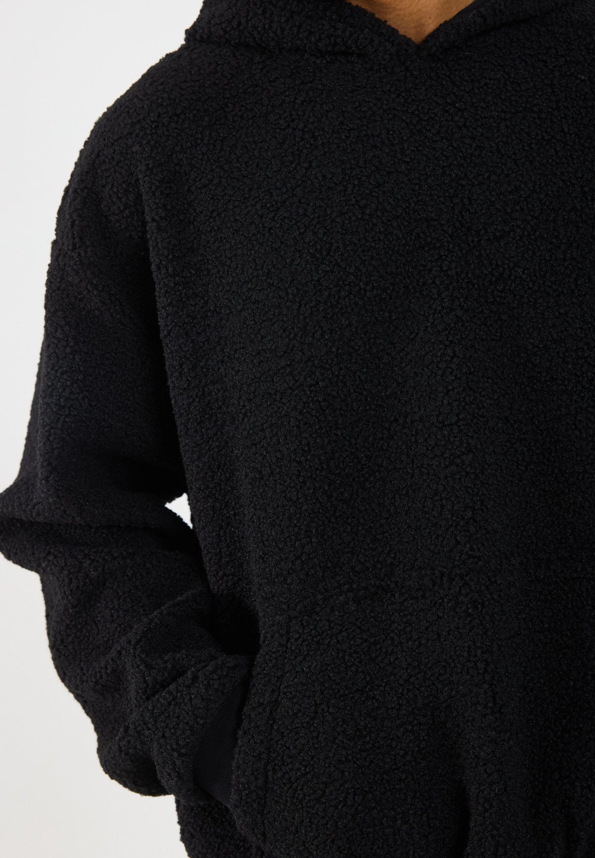 YOURTURN SHERPA BASIC UNISEX - Hoodie - Black