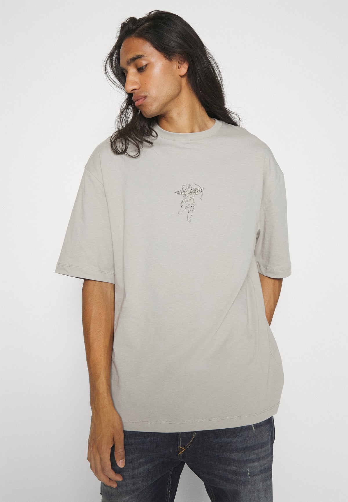 YOURTURN Unisex - Print T-Shirt - Dark Grey