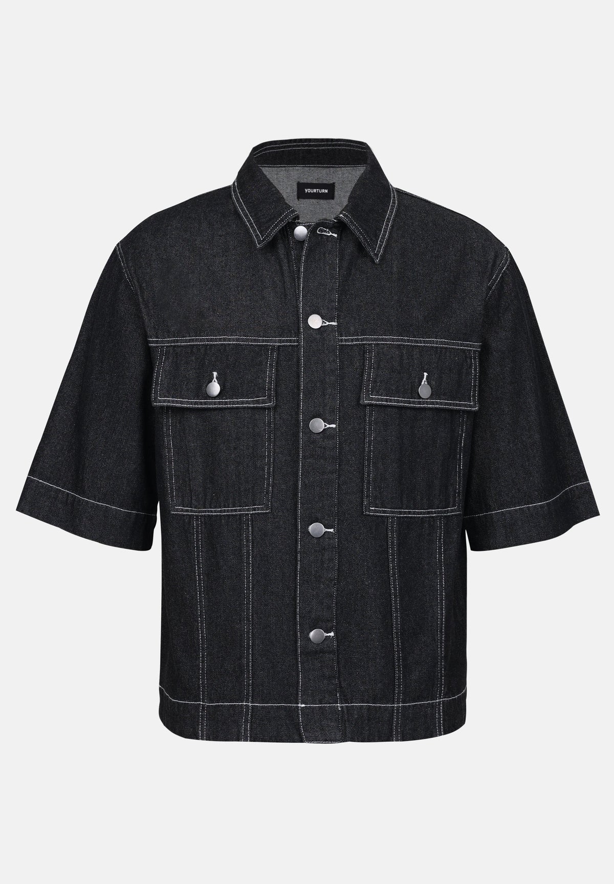 YOURTURN UNISEX DENIM - Shirt - Stone Wash