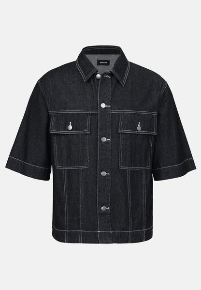 YOURTURN UNISEX DENIM - Shirt - Stone Wash