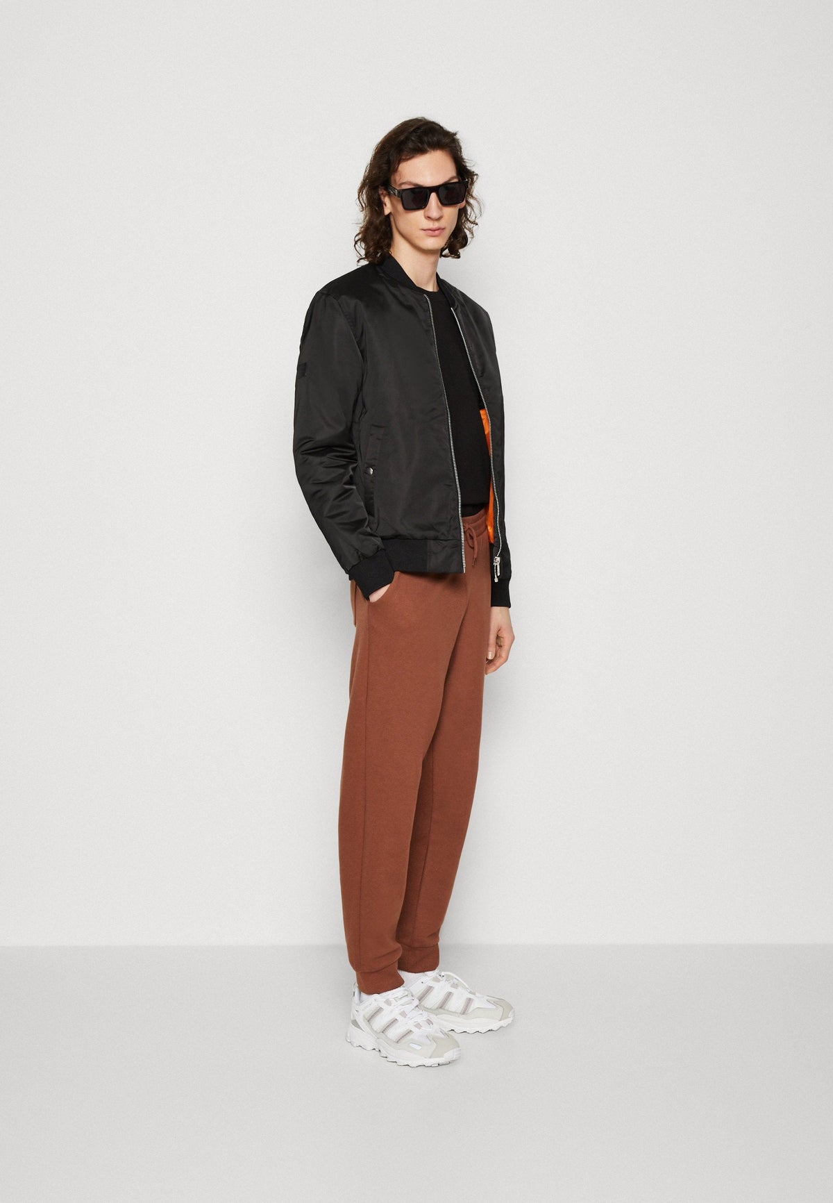 YOURTURN Unisex 2 Pack- Tracksuit Bottoms - Brown/Off-White