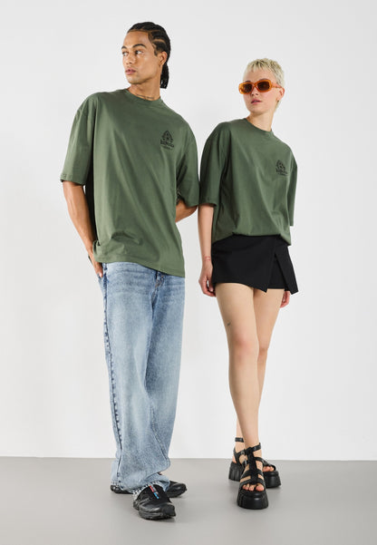 YOURTURN UNISEX - Print T-shirt - Thyme