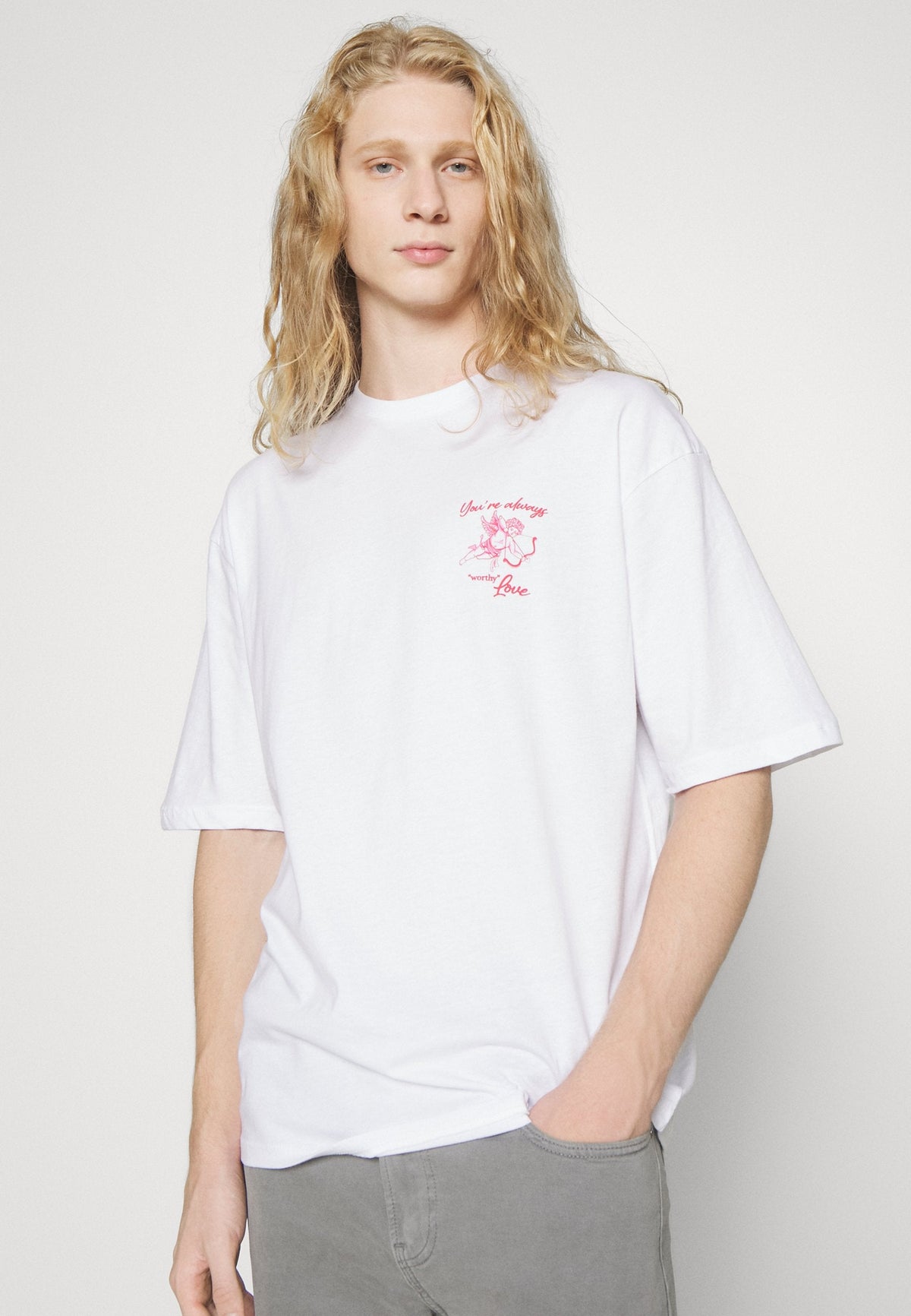 YOURTURN Unisex - Print T-Shirt - White
