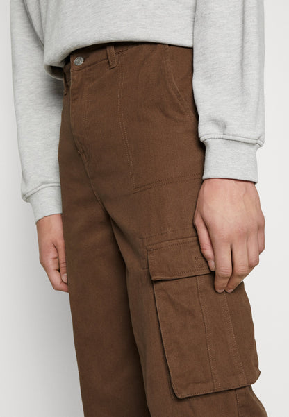 YOURTURN Unisex - Cargo Trousers - Brown