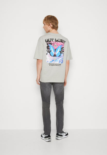 YOURTURN Get Lost Tee Unisex - Print T-Shirt - Grey