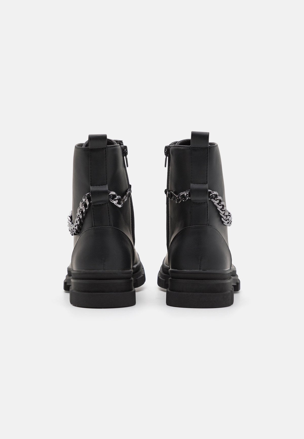 YOURTURN Unisex - Lace-Up Ankle Boots - Black
