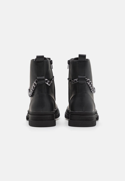 YOURTURN Unisex - Lace-Up Ankle Boots - Black