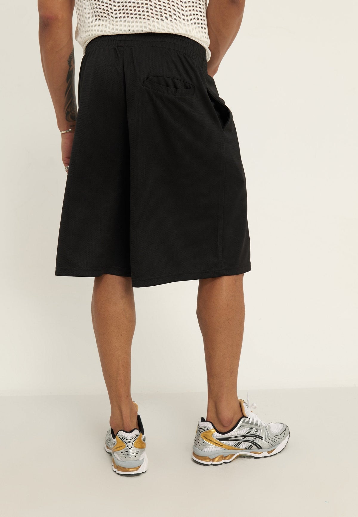 YOURTURN BASKETBALL MESH SHORTS UNISEX - Tracksuit Bottoms - Black