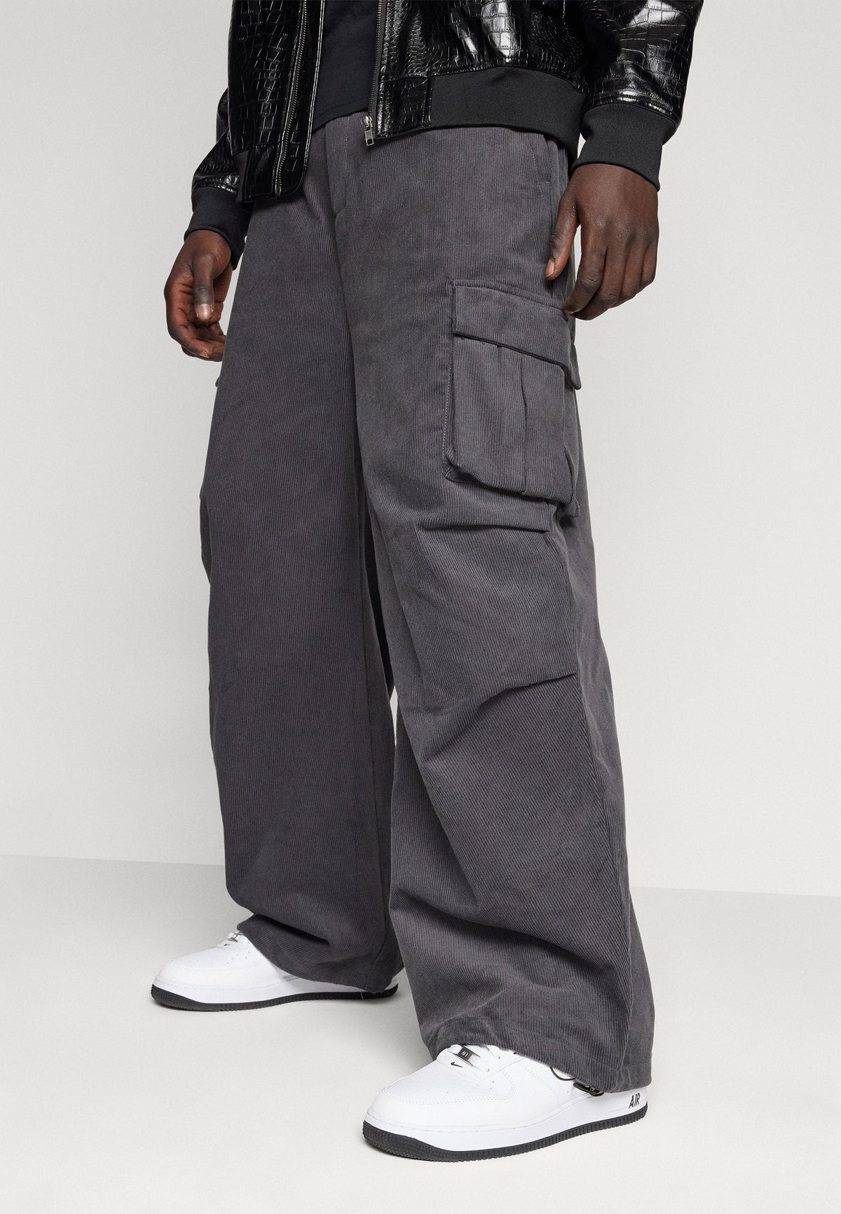 YOURTURN UNISEX - Cargo Trousers - Dark Grey