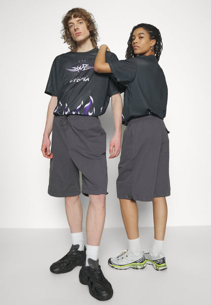 YOURTURN Genderless Parachute - Shorts - Dark Grey