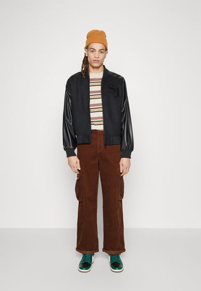 YOURTURN Corduroy Unisex - Cargo Trousers - Dark Brown