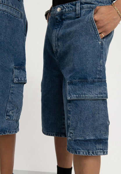 YOURTURN Unisex - Denim Shorts - Blue Denim