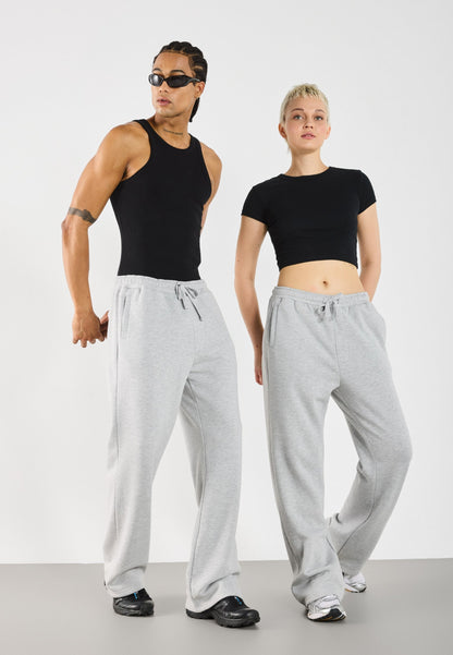 YOURTURN 2 PACK UNISEX - Tracksuit Bottoms - Black,mottled Light Grey