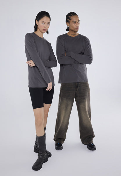 YOURTURN UNISEX 2 PACK - Long Sleeved Top - Black/dark Grey