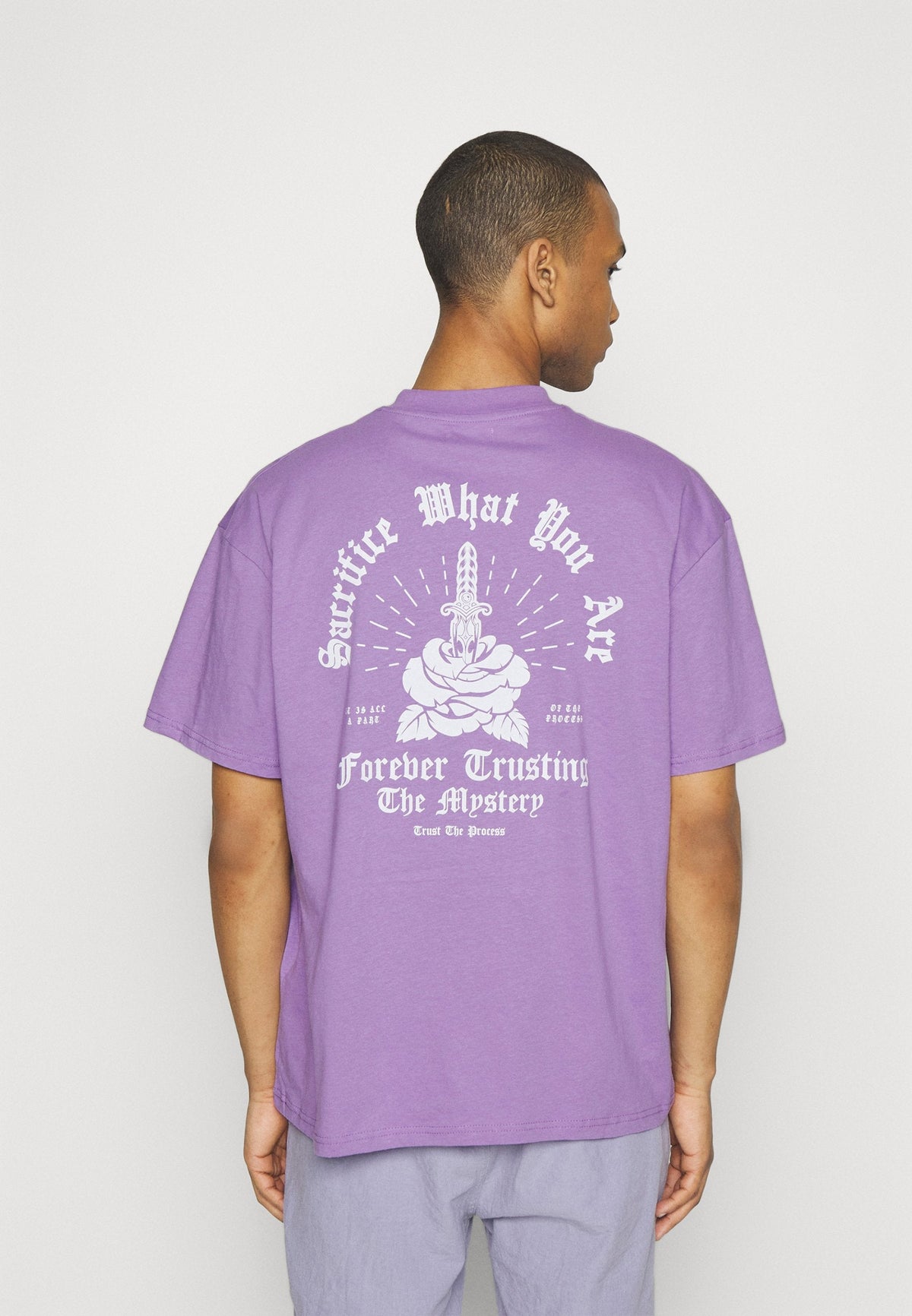 YOURTURN Unisex - Print T-Shirt - Lilac