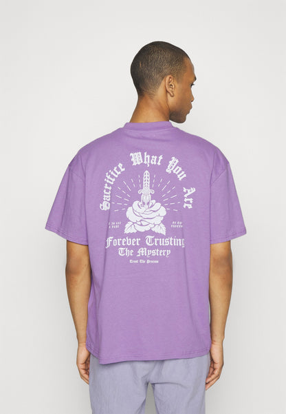 YOURTURN Unisex - Print T-Shirt - Lilac