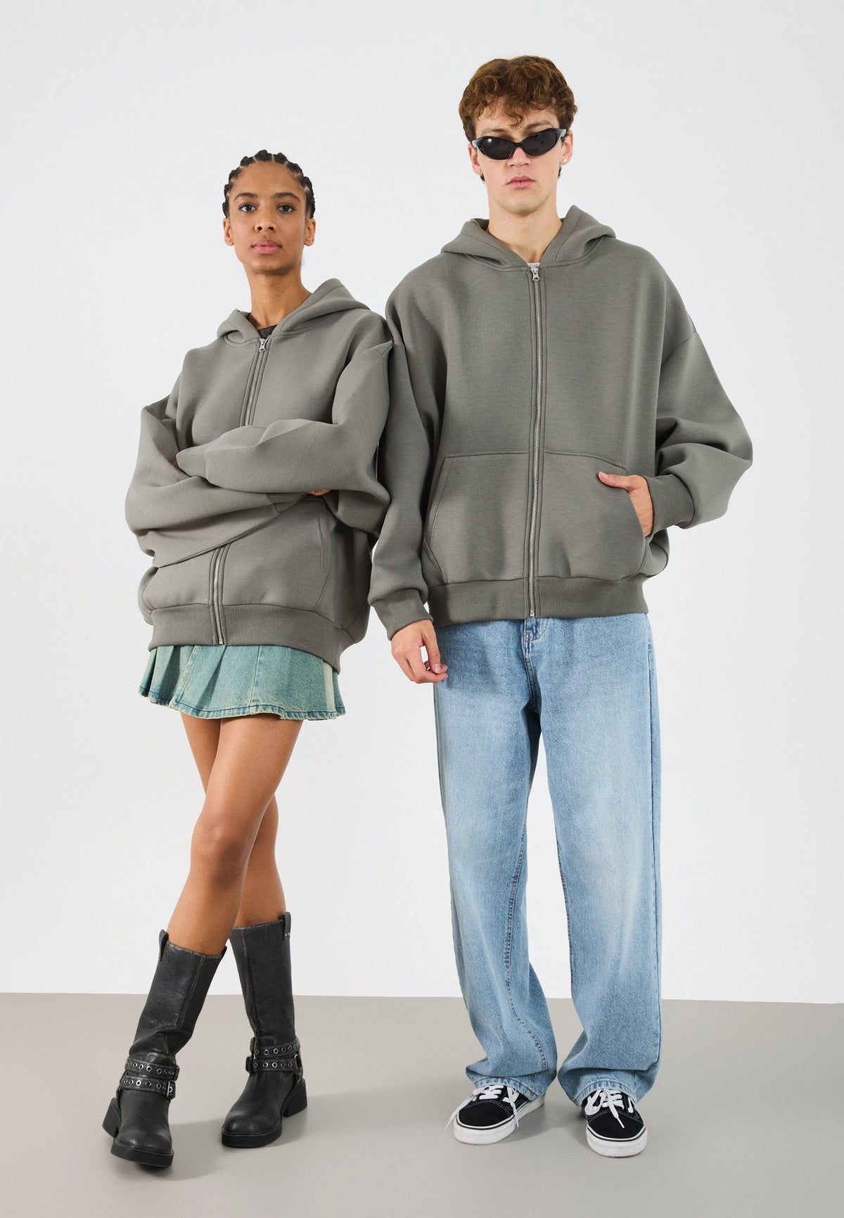 YOURTURN SCUBA ZIP UNISEX - Zip-up Sweatshirt - Castor Gray