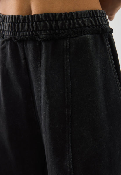 YOURTURN UNISEX - Tracksuit Bottoms - Washed Dk Grey