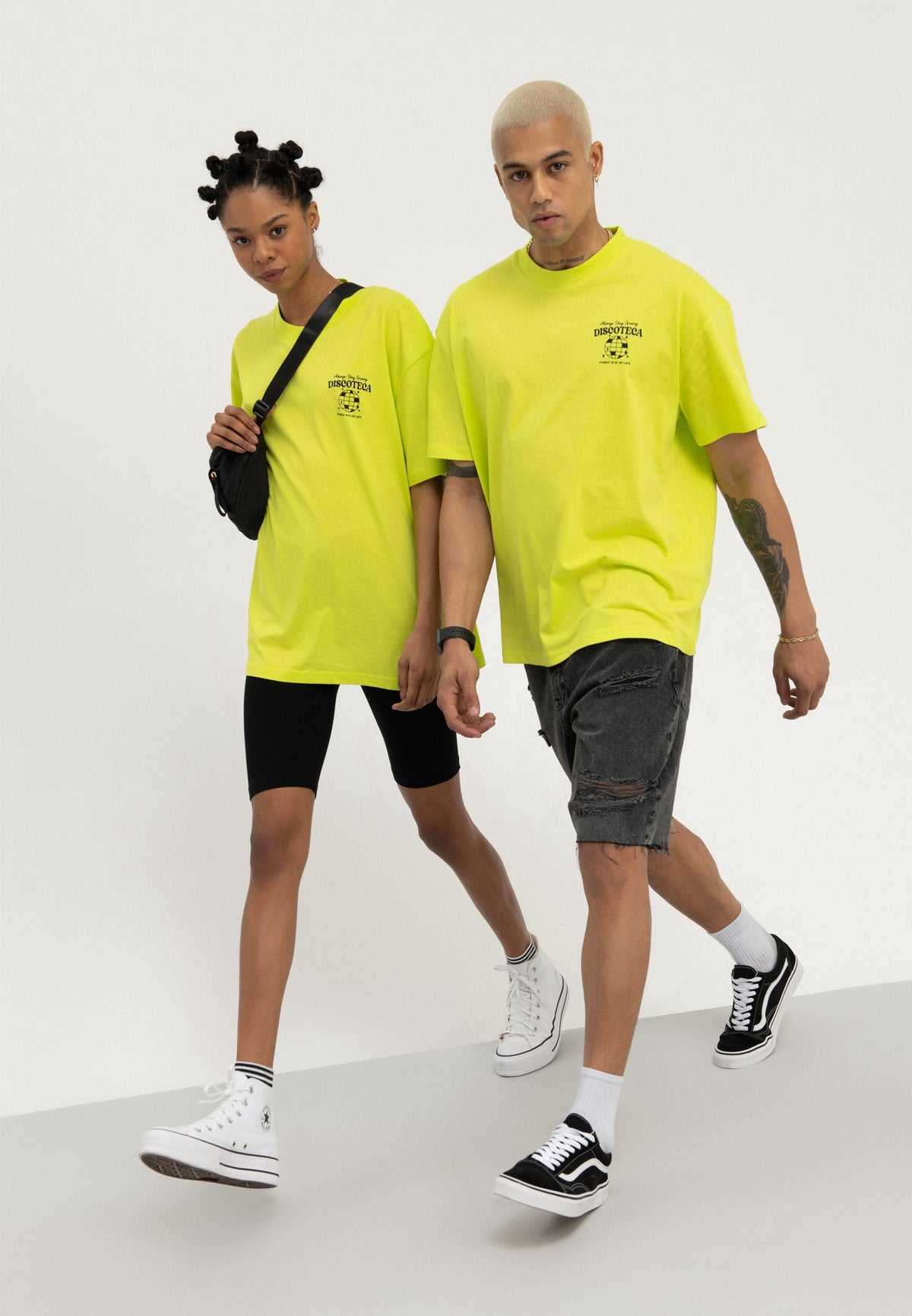 YOURTURN Unisex - Print T-Shirt - Light Green