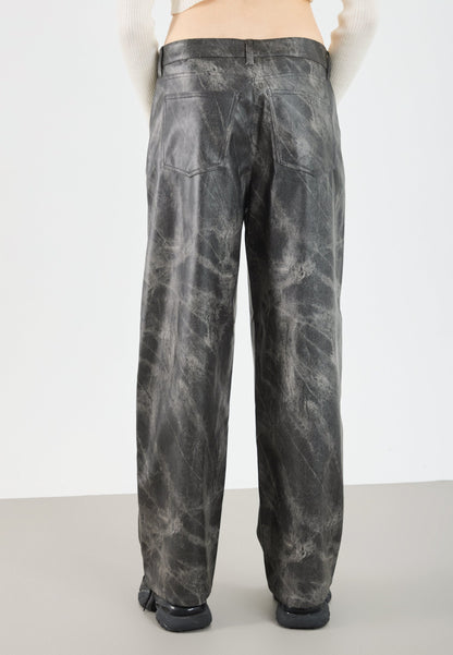 YOURTURN TIEDYE PANTS UNISEX - Baggy Jeans - Grey