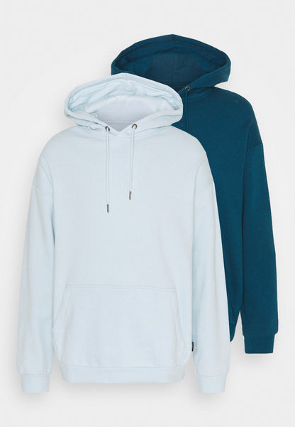 YOURTURN 2 Pack Unisex - Hoodie - Teal/Light Blue