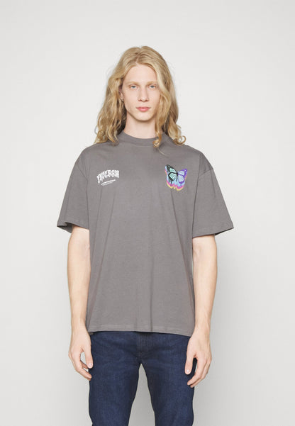 YOURTURN Unisex - Print T-Shirt - Dark Grey