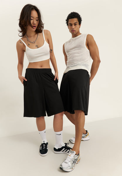 YOURTURN BASKETBALL MESH SHORTS UNISEX - Tracksuit Bottoms - Black