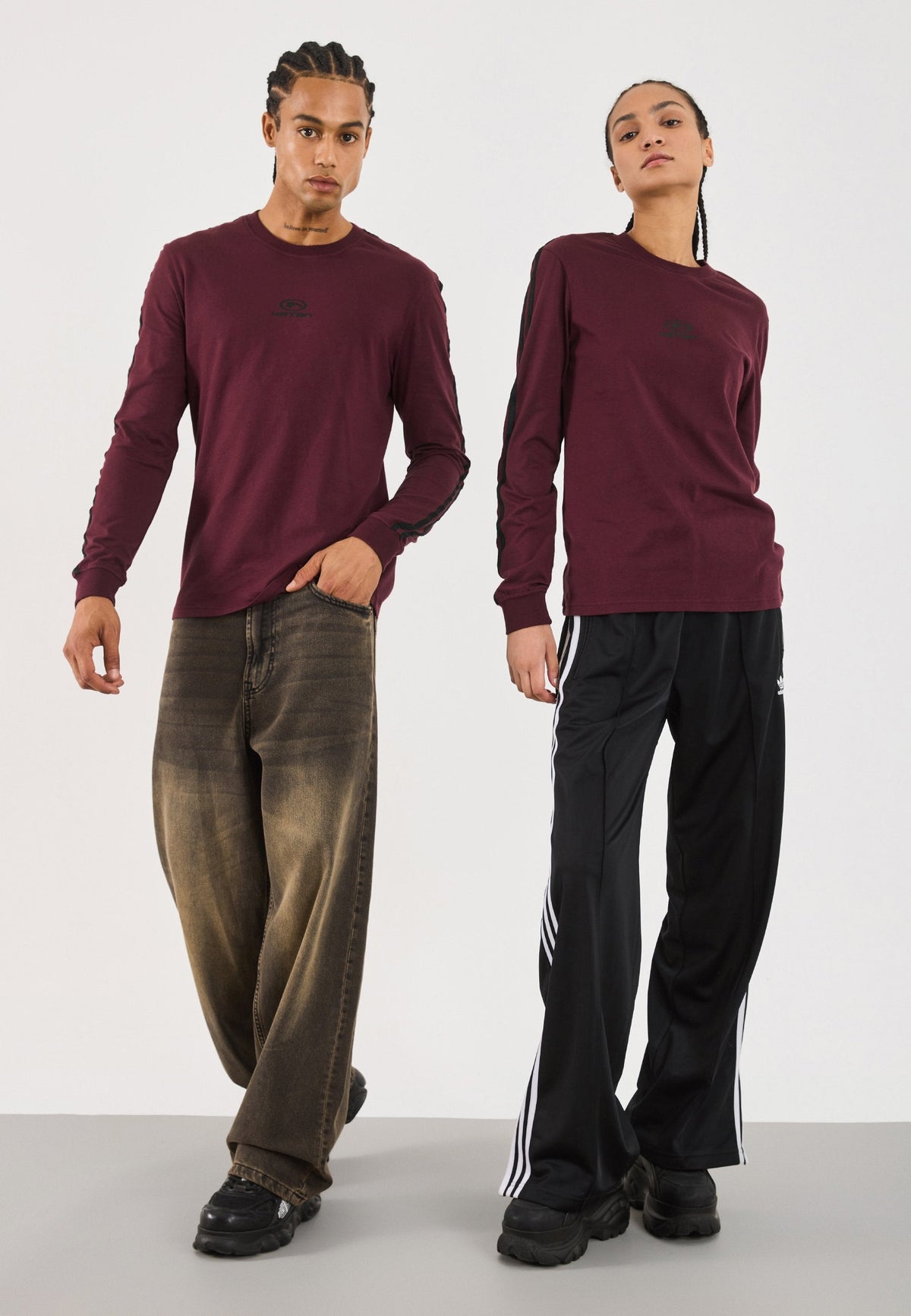 YOURTURN UNISEX - Long Sleeved Top - Bordeaux