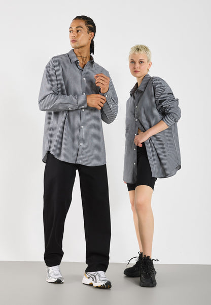 YOURTURN FORMAL UNISEX - Button-down Blouse - Black/white