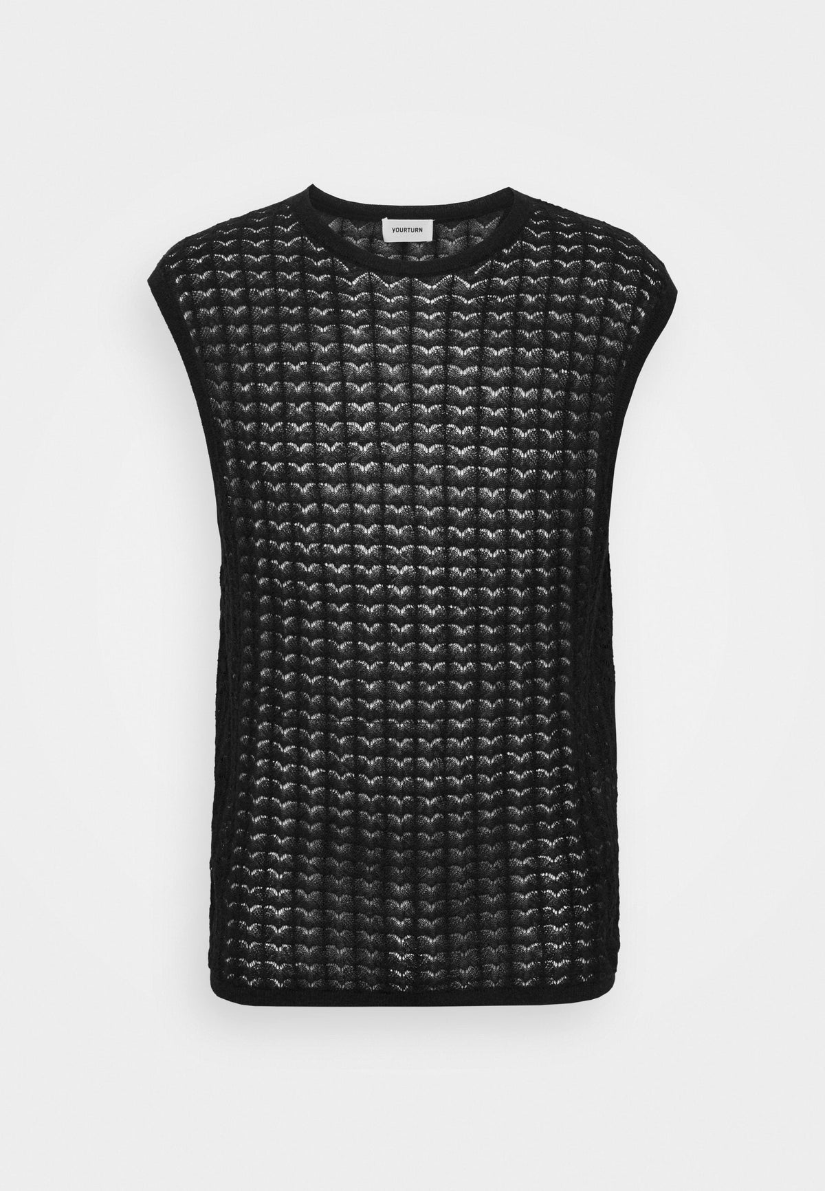 YOURTURN Sheer- Jumper - Black