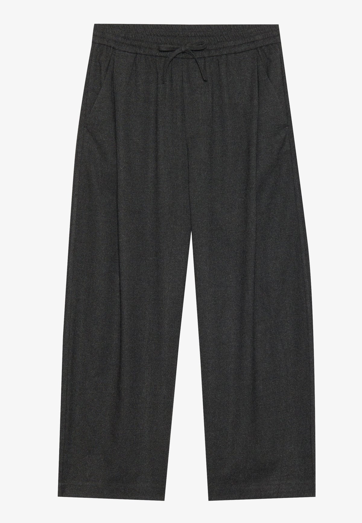 YOURTURN BARREL TROUSER UNISEX - Trousers - Dark Grey Melange