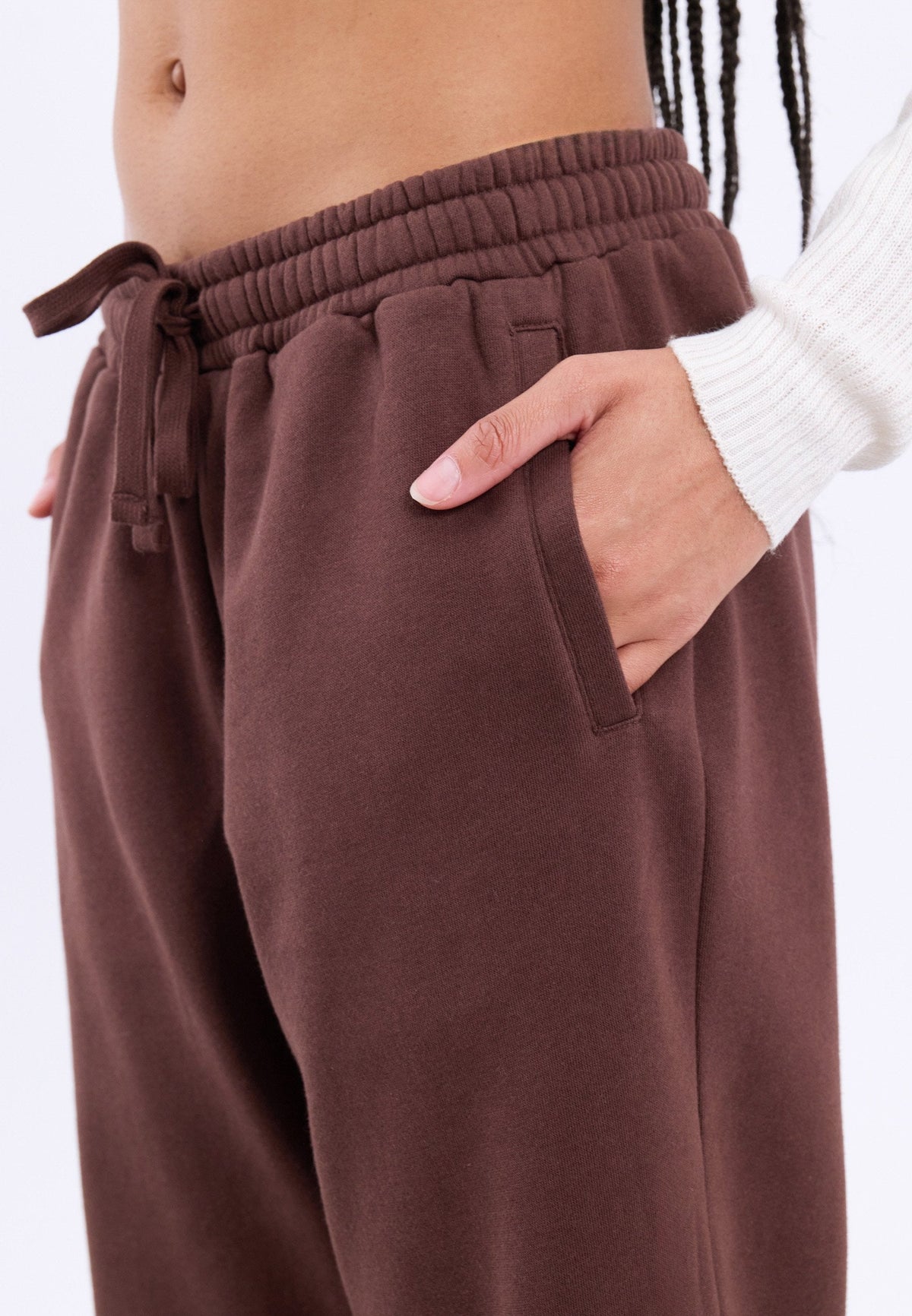 YOURTURN UNISEX - Tracksuit Bottoms - Deep Mahogany
