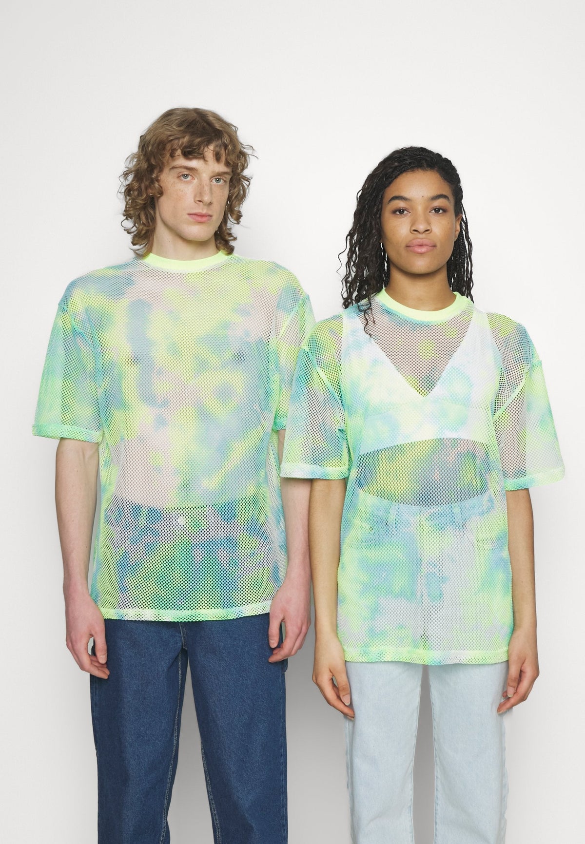 YOURTURN Unisex - Print T-Shirt - Light Blue
