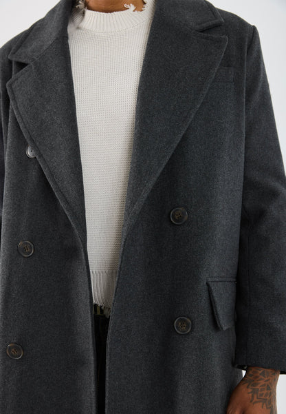 YOURTURN UNISEX - Classic Coat - Dark Grey