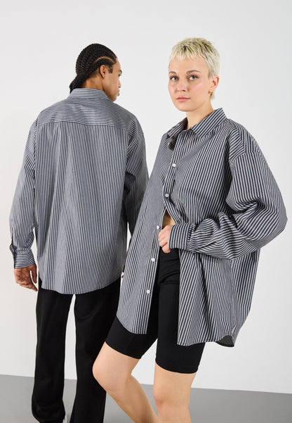 YOURTURN FORMAL UNISEX - Button-down Blouse - Black/white