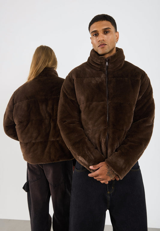 YOURTURN UNISEX - Winter Jacket - Chocolate