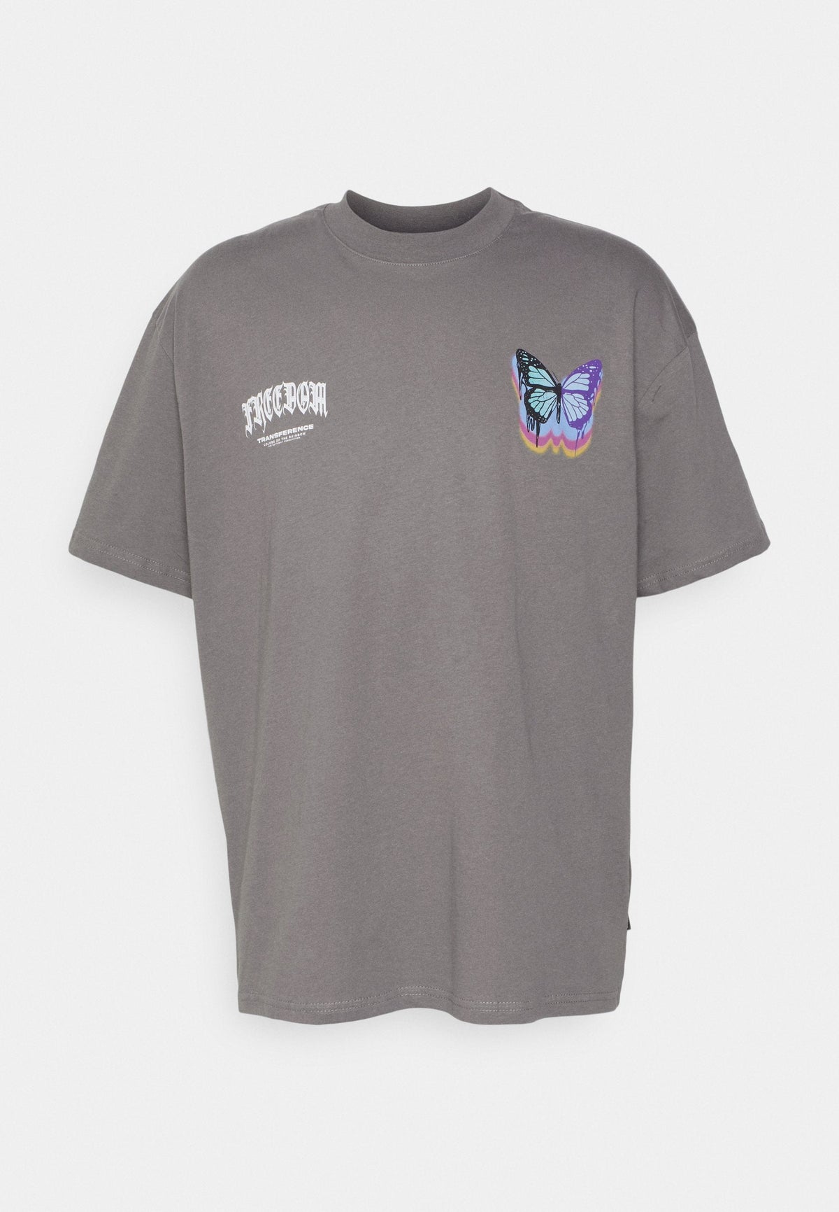 YOURTURN Unisex - Print T-Shirt - Dark Grey